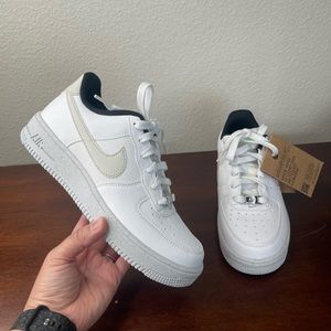 NEW Nike Air Force 1 Crater White Gray Classic Sneakers Size 5Y/Women’s 6.5